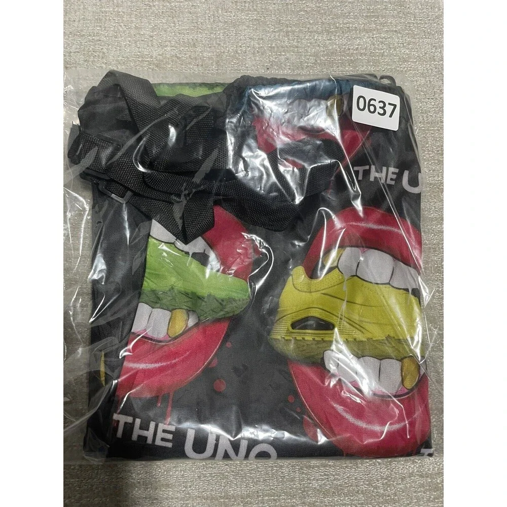 The Uno Sketchers Shoes Drawstring Backpack Bag 20x17 Gym Bag